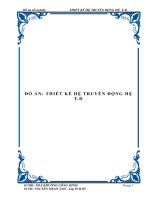 Thiết kế hệ thống truyền động T  D