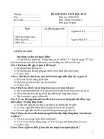 Đề kiểm tra môn Tiếng việt lớp 5