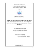 Nghiên cứu hoàn thiện quy trình sản xuất bột rong nho và nghiên cứu ảnh hưởng của đa yếu tố đến sự thay đổi chất lượng bột rong nho trong thời gian bảo quản