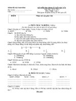 Đề KTĐK cuối kì II Môn toán lớp 3