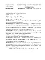 De thi HS năng khiếu lớp 8 mon hóa TX Phú Tho