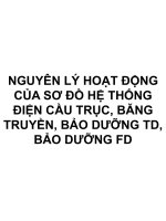 NGUYÊN lý HOẠT ĐỘNG của sơ đồ hệ THỐNG điện cầu TRỤC, BĂNG TRUYỀN, bảo DƯỠNG TD, bảo DƯỠNG FD