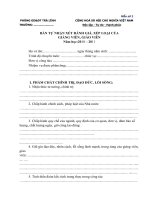 Mẫu bản tự nhận xét đánh giá, xếp loại của giảng viên,giáo viên năm học 2010  2011