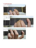 Các thế bấm RE Trưởng