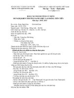 Báo cáo thành tích cá nhân