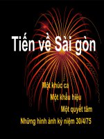 Tiến về sài Gòn 30/4/1975