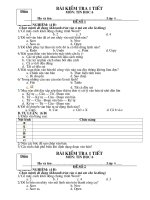 Đề 1 tiết Tin học 6 HK2