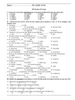 10 đề thi vào 10 (T.A)