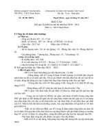 Báo cáo công tác tự kiểm tra nội bộ trường học