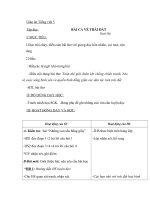 Giáo án tiếng việt 5 tuần 4 bài bài ca về trái đất 