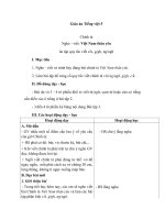 Giáo án tiếng việt 5 tuần 1 bài việt nam thân yêu 