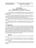 Kế hoạch năm của Trung tâm học tập cộng đồng