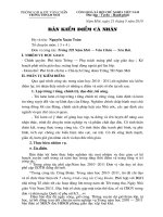 Bản kiểm điểm cuối năm