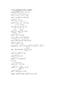 chuyen de tim m de phuong trinh co nghiem