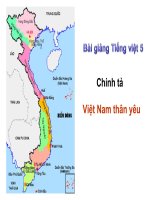 Bài giảng tiếng việt 5 tuần 1 bài việt nam thân yêu 