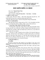 Bản kiểm điểm cuối năm của CBQL