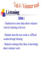 Unit 4: Volunteer Work