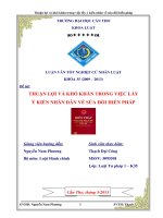 thuận lợi và khó khăn trong việc lấy ý kiến nhân dân về sửa đổi hiến pháp