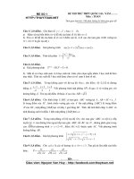 Đề thi thử môn toán kỳ thi THPT quốc gia   đề số 001 