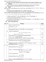 GIÁO ÁN CHẤM TRẢ BÀI KÌ 2 TOÁN 11 + 12