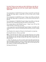 Dự thảo Thông tư ban hành quy định chế độ làm việc đối với giảng viên giảng dạy các môn học chuyên ngành năng khiếu nghệ thuật