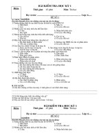 Đề kiểm tra HK1 Tin học 6