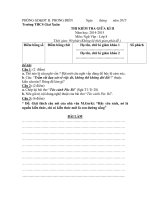 Đề kiểm tra học kì 2 lớp 8 năm 2015 môn Ngữ Văn trường THCS Giai Xuân, Cần Thơ