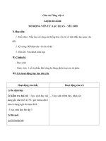 Giáo án tiếng việt 4 tuần 34 bài luyện từ và câu   mở rộng vốn từ  lạc quan   yêu đời 