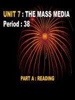 Unit 7: The mass media   reading