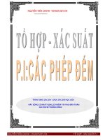 Chuyên đề tổ hợp  xác suất ôn thi Quốc Gia năm 2016