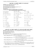 ỨNG DỤNG CỦA ĐẠO HÀM LỚP 12