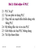 Bài 2 khái niệm về PLC 