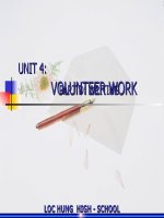 Unit 4: Volunteer Work   Writing
