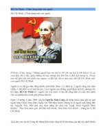 HCM Chân dung một con người!