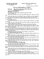 Bản kiểm điểm Đảng viên