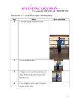 BÀI THỂ DỤC LIÊN HOÀN