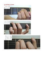 Các thế bấm LA Trưởng