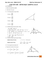 Tài liệu dạy kèm hình học không gian ôn thi quốc gia 2016