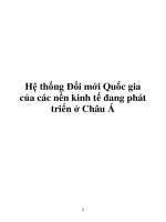 Hệ thống đổi mới quốc gia của các nền kinh tế đang phát triển ở châu á