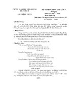 Đề thi học sinh giỏi lớp 9 vòng 2 năm 2015 môn Ngữ Văn huyện Thanh Oai, Hà Nội