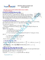 Phương pháp giải dòng điện xoay chiều 