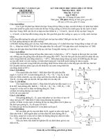 Đề thi học sinh giỏi môn Vật lý lớp 9 THCS tỉnh Thanh Hóa năm 2015