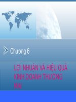 Phân tích hoạt động kinh doanh chương 6