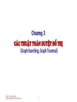 chương 3 các THUẬT TOÁN DUYỆT đồ THỊ  