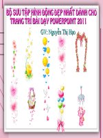 Hình động phục vụ soạn giảng