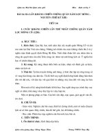 Giáo án Hội giảng tỉnh môn XH