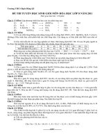 ĐỀ THI TUYỂN HỌC SINH GIỎI LỚP 8 TRƯỜNG THCS BẠCH ĐẰNG Q3