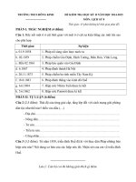 Đề kiểm tra học kì 2 môn Lịch sử lớp 8 năm học 2014-2015 trường THCS Đông Kinh, Lạng Sơn