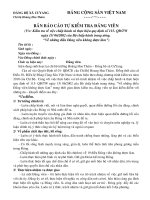 BẢN TỰ KIỂM ĐIỂM ĐẢNG VIỀN