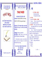 Thư mời trường TH Tân Phú đạt chuẩn QG